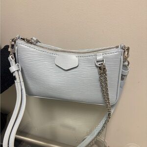 LV Easy Pouch on strap, Celestial blue